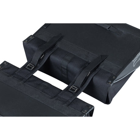 Basilikum Doppelfahrradbeutel, schwarz, Wasser -Repellent, 35l