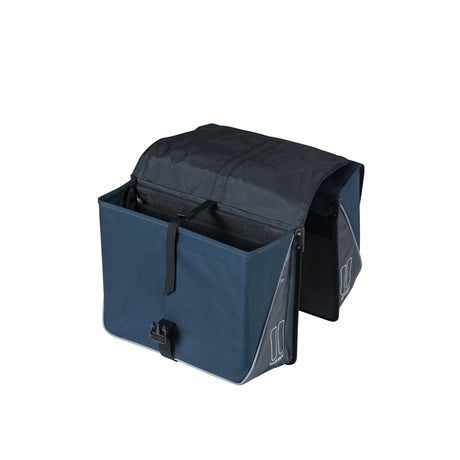 Basilikum Doppelfahrradbeutel, Wasserrepellent, dunkelblau Schwarz, 35l