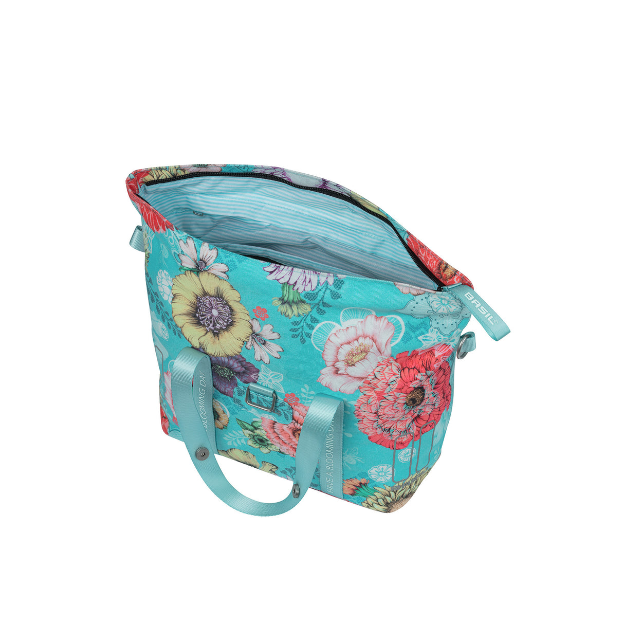 Basil Bloom Field Bicycle Handbag - Durable, Waterproof, Blue