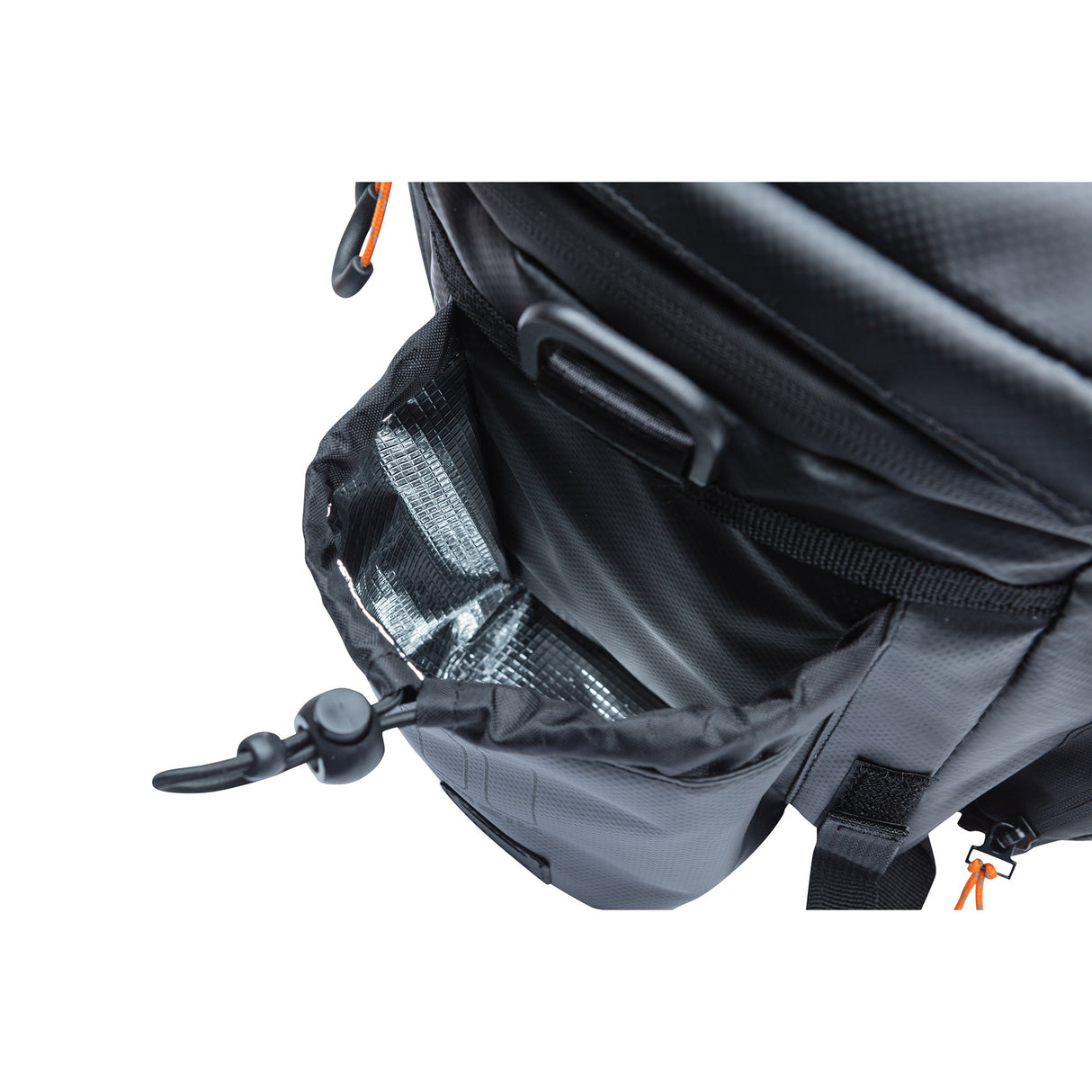 Basil Miles XL BagGage Behaviour Borse, arancione nero, impermeabile, 9-36L, adatto per le biciclette elettriche