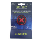 Ikzilight Rücklicht MR X mit 4014 LED, USB wiederaufladbar