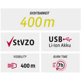 Lighting set VDO Eco Light M30 USB + Red USB