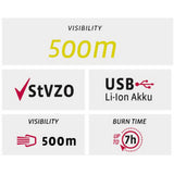 Beleuchtungsset VDO ECO Light M60 USB + Rot plus USB