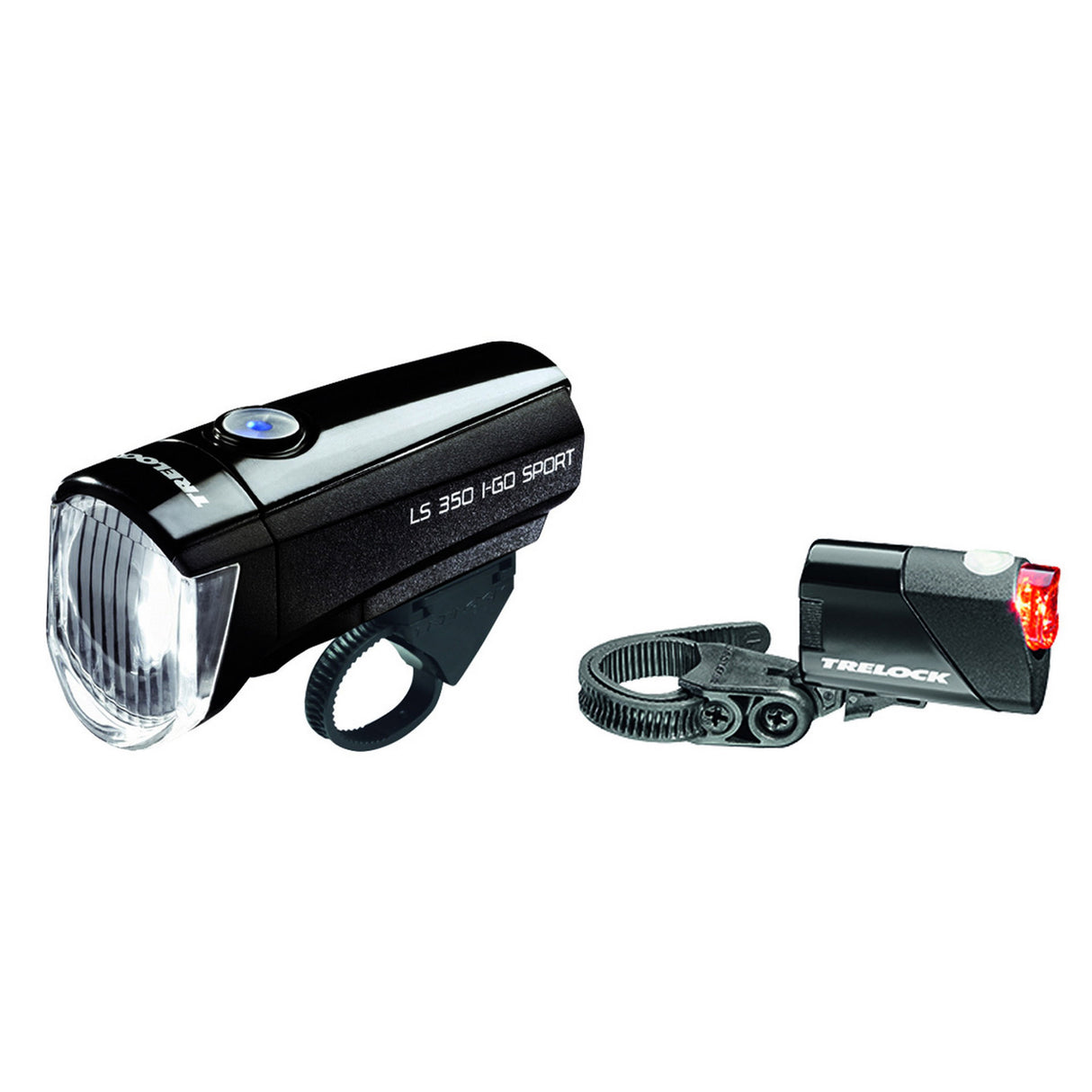 Trelock Lighting Set LS350 + LS710 I-Go Sport Black