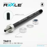 Bobike Radoxx-Planachse für Anhänger M12X1.75 192-198 mm