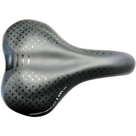 Selle Monte Grappa Monte Grappa Sattel ASOLA 6200 Gel Steel Rail Schwarz