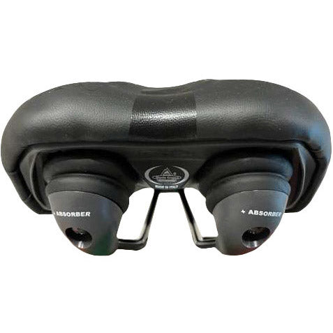 Selle Monte Grappa Saddle Asola 6200 gel plus élastomeer rail noir