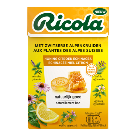 Ricola Honig-Zitrone-Echinacea (20x 50gr)