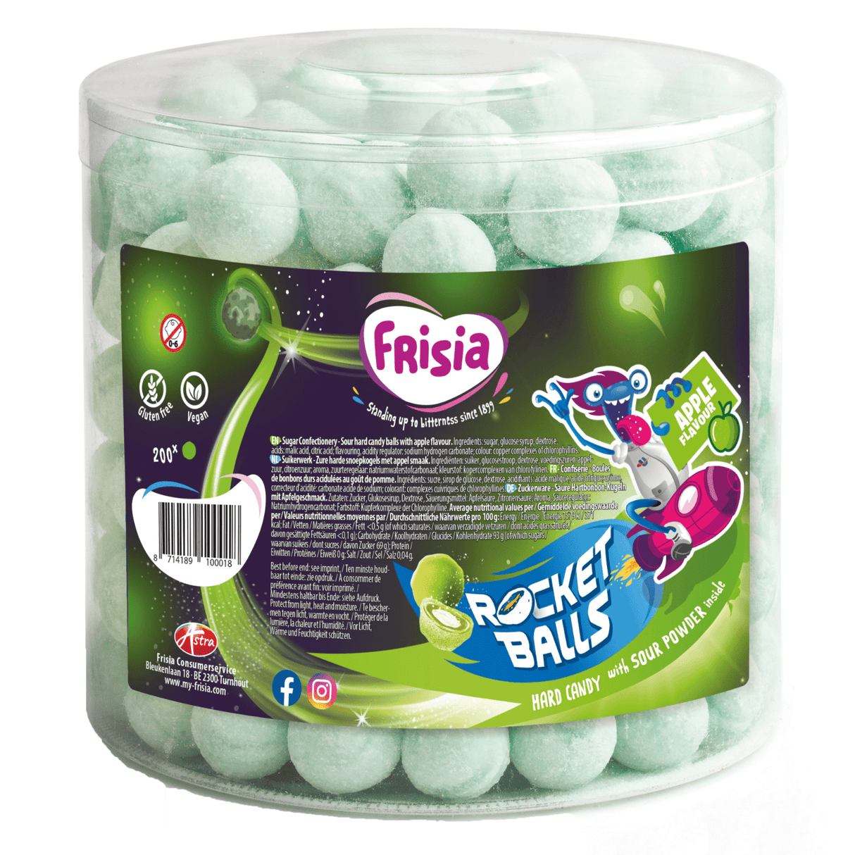 Frisia Rucolabällchen Sauerbällchen Apfel (200 Stück)