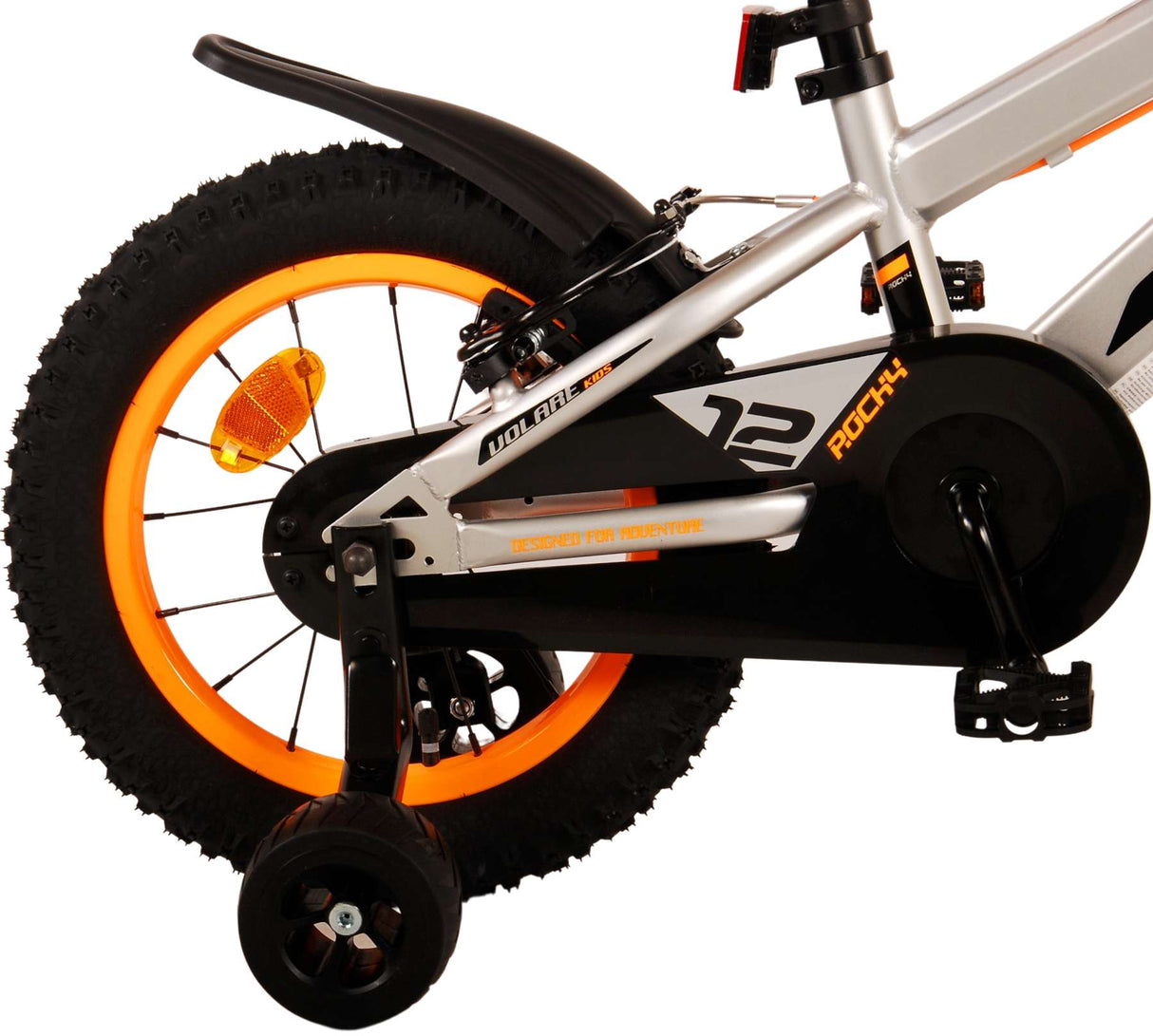 Volare Rocky Children's Bike Boys 14 cali szara dwa hamulce ręczne