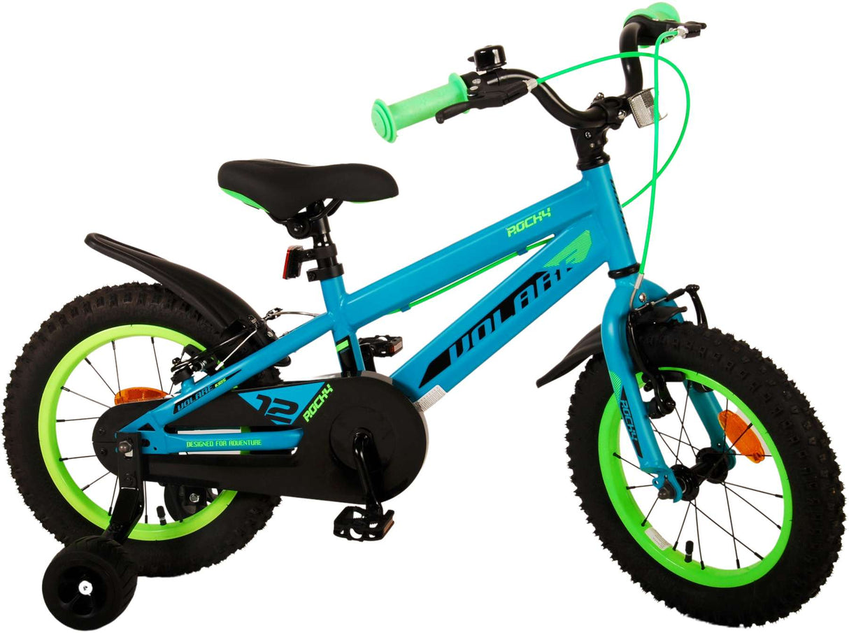 Volare Rocky Children's Bike Boys 14 Zoll grün zwei Handbremsen