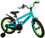 Volare Rocky Children's Bike Boys 16 -calowe zielone dwa ręczne hamulce