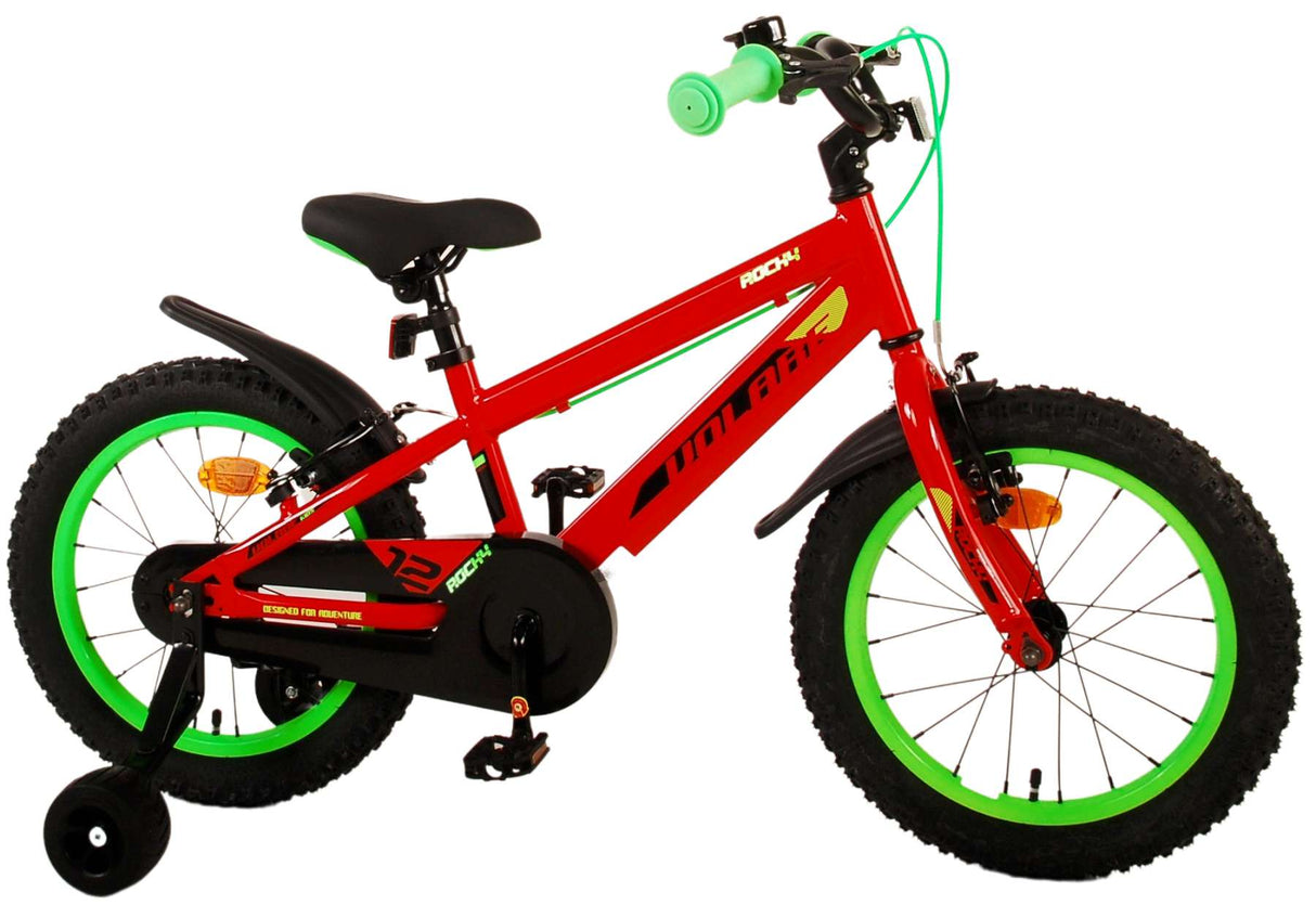 Volare Rocky Children's Bike Boys 16 -calowe czerwone dwa hamulce ręczne