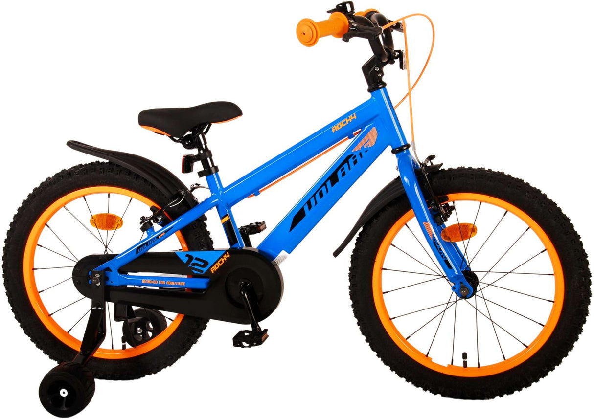 Volare Rocky Children's Bike Boys 18 pulgadas azules de dos manos