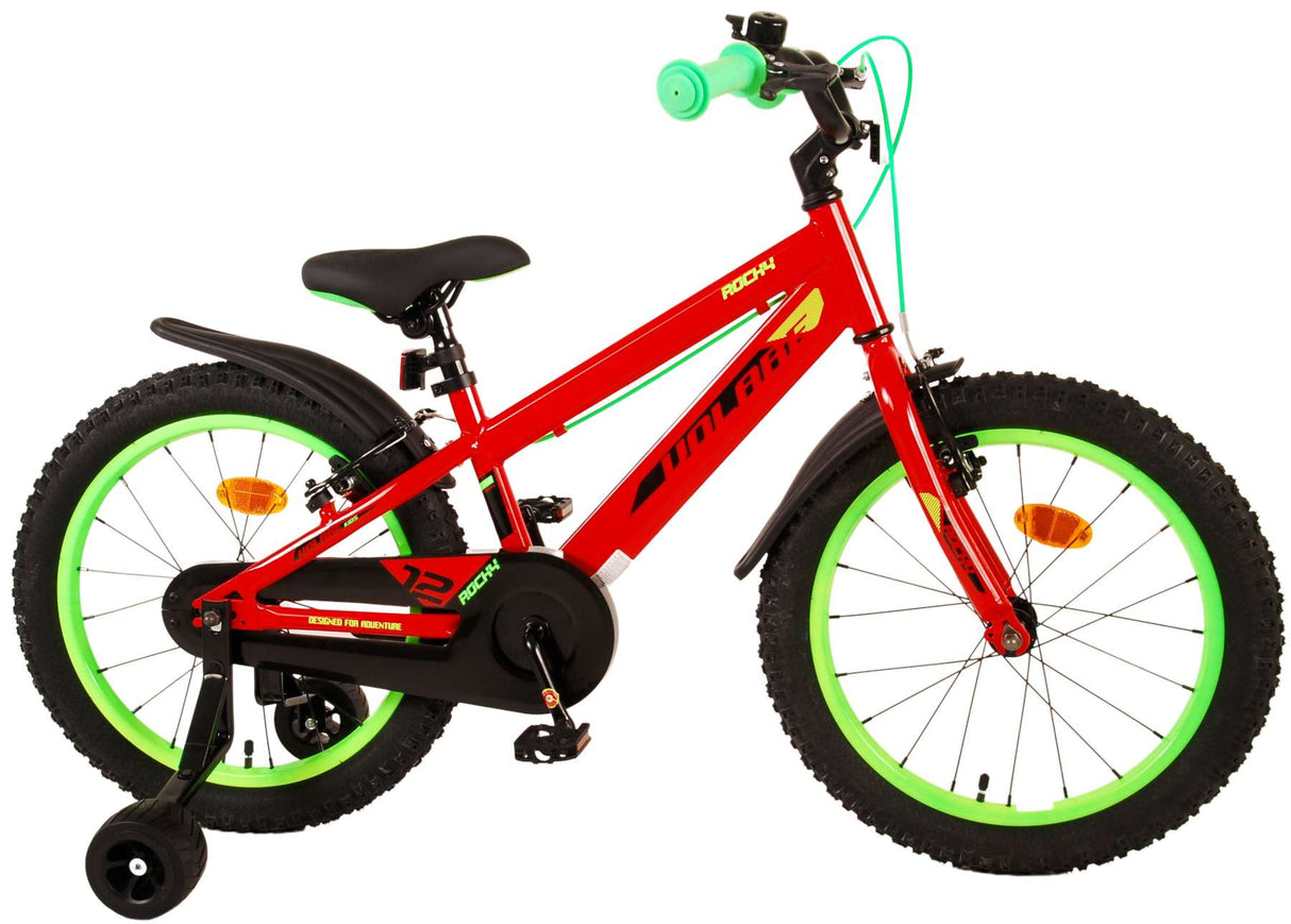 Volare Rocky Children's Bike Boys 18 Zoll rote zwei Handbremsen