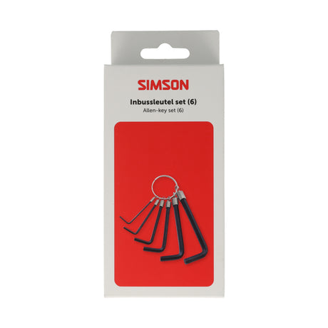Simson inbussleutelset 6-delig