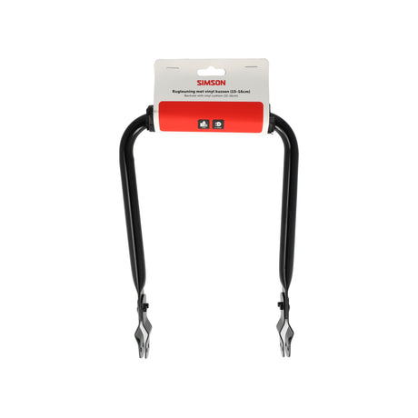 Simson rugleuning met vinyl rugkussen zwart