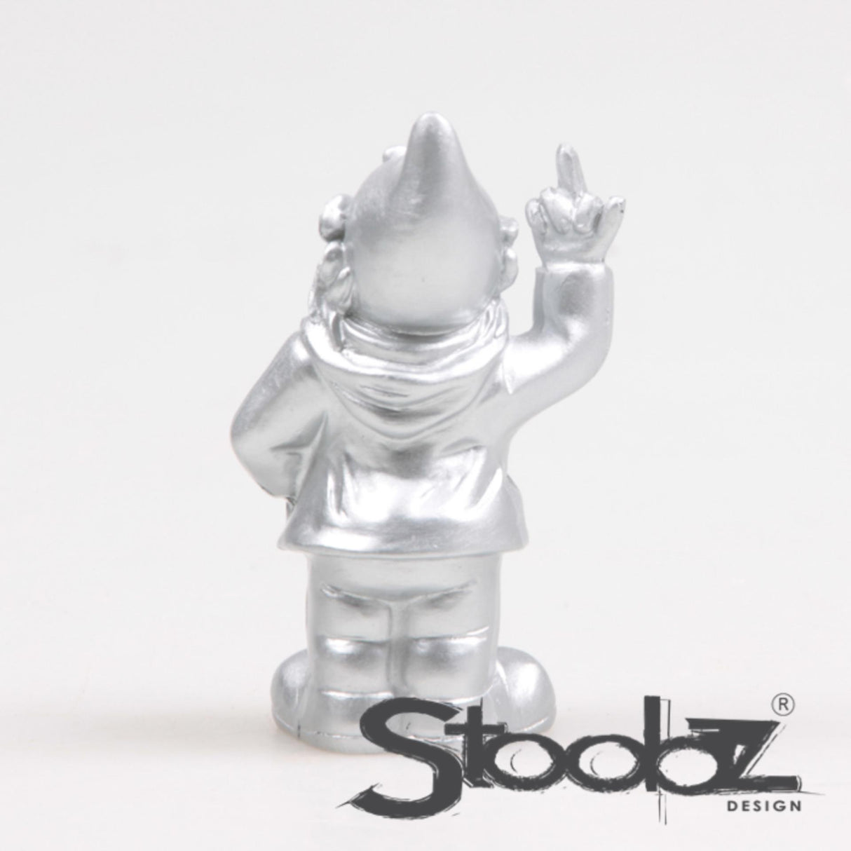 Stoobz design stoobz kabouter f*ck you zilver 10cm