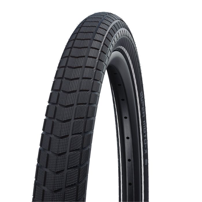 Schwalbe Super Moto-X – kabelgebunden – Addix – DD – Greenguard – 26 x 2,40 – Schwarz + Reflex