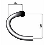 Deda Lenkung Bend Zero-100 Outdoor Matte 44cm Schwarz