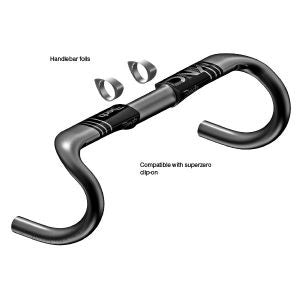 DEDA CARBON STERBAR VINCI Płytkie 440 mm Pob 31,7 mm węglowodan.