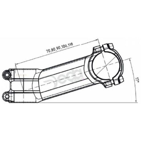 Deda DEDA nok Zero 70mm BOB alu 73-17gr. 31.7mm OEM