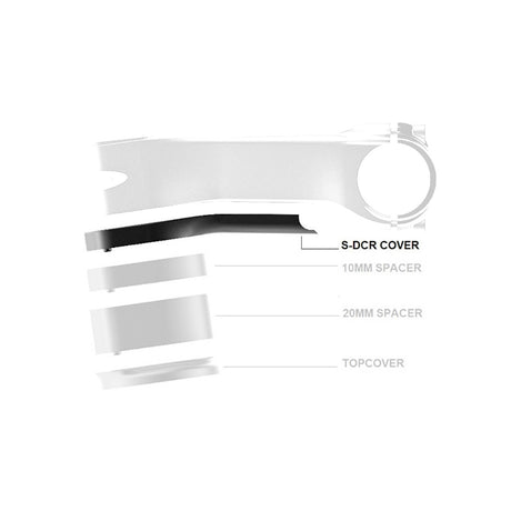 Deda-Abdeckung Superbox 110 mm Nylon schwarz