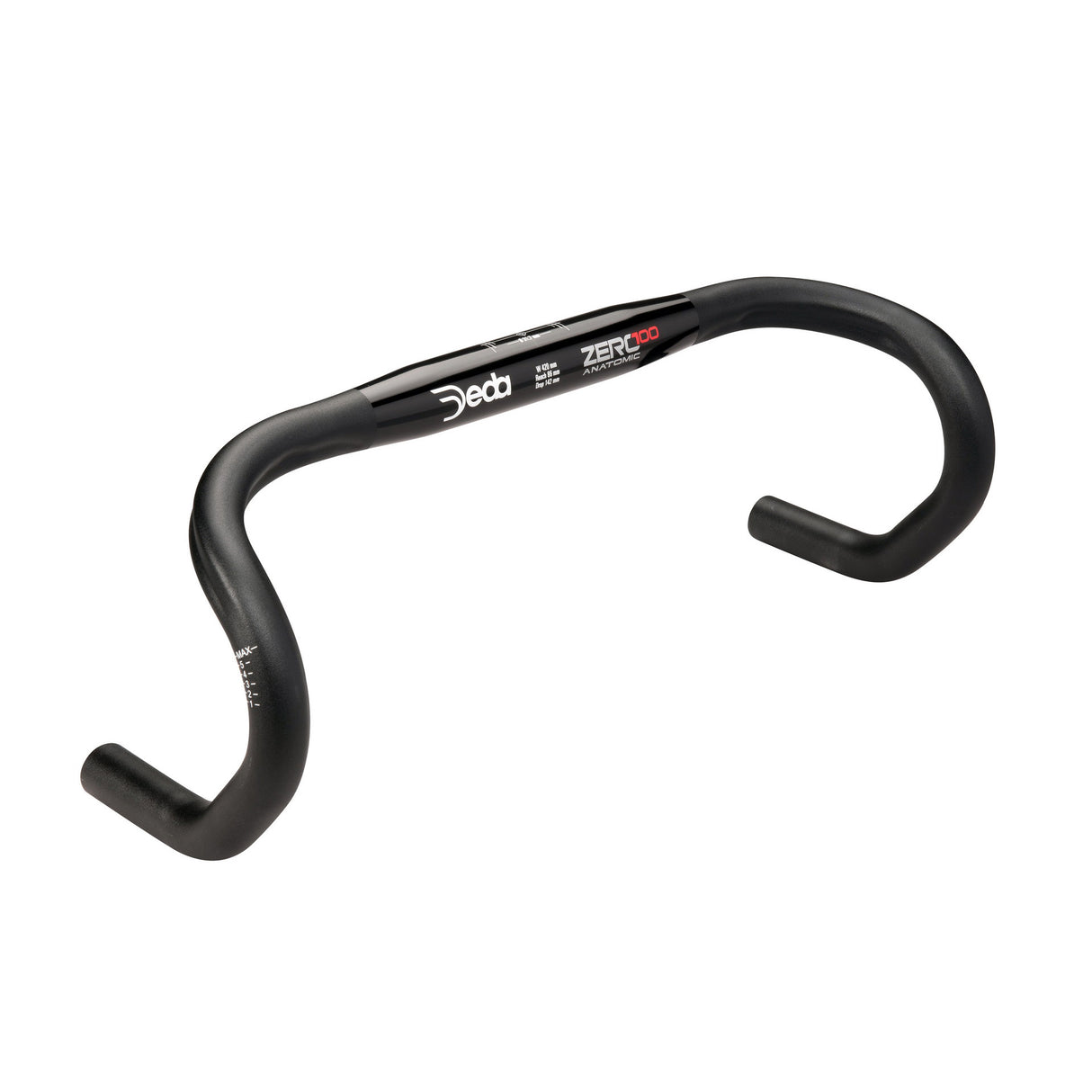 Deda Lenkung Zero100 Anatomic 46 cm schwarzes Aluminium