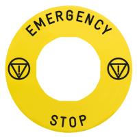 Harmony Not-Aus-Schild 60 mm | 10 Stück