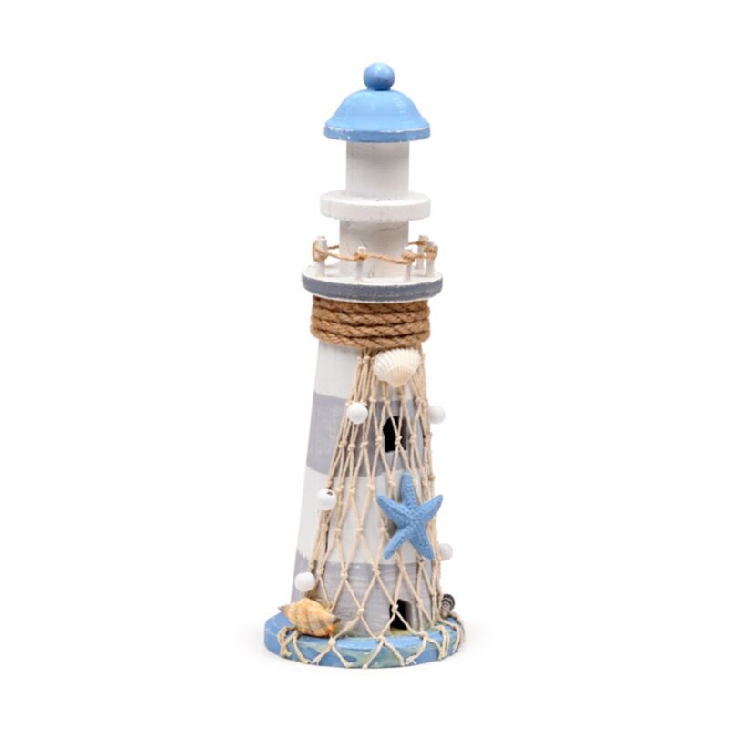 Strand-Souvenir – blauer Leuchtturm-Stern