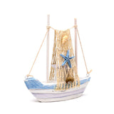 Strandsouvenir - Segelboot blauer Stern