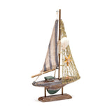 Strand-Souvenir – gestreifter Segelboot-Stoff