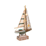 Strand-Souvenir – Segelboot-Muscheln, LED-Licht
