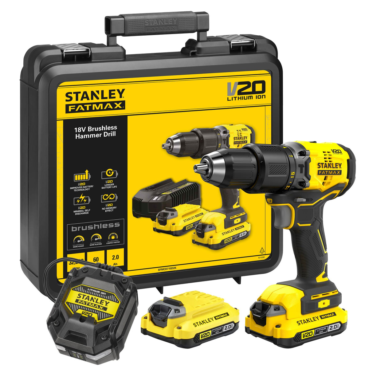 Stanley Fatmax V20 18 -V bürstenloser Schraube Beschlagbohrer
