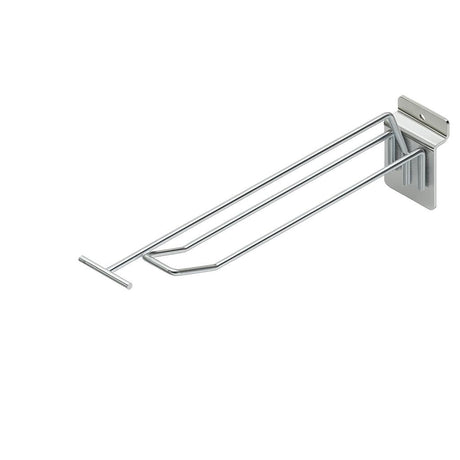 Lamelhaak dubbel d. 200 mm ø4 vv pendel glans verzinkt
