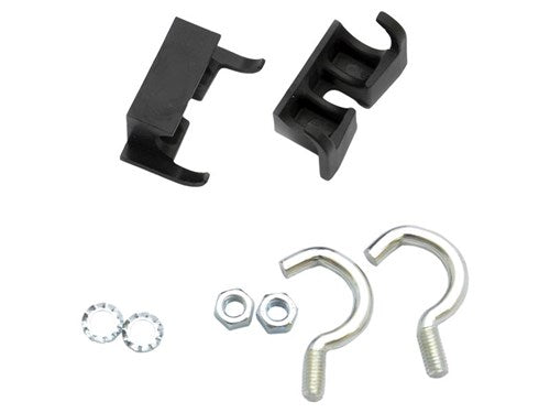 Simson Ring Lock Montage -Set normal - 2 Haken, 2 Klemmen, 2 Schrauben, 2 Ringe - Schwarz