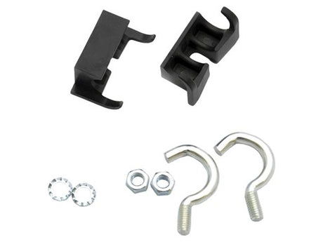 Simson Ring Lock Montage -Set normal - 2 Haken, 2 Klemmen, 2 Schrauben, 2 Ringe - Schwarz