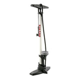 Fahrradpumpe mit Manometerstahl 61 cm weiß (020601)