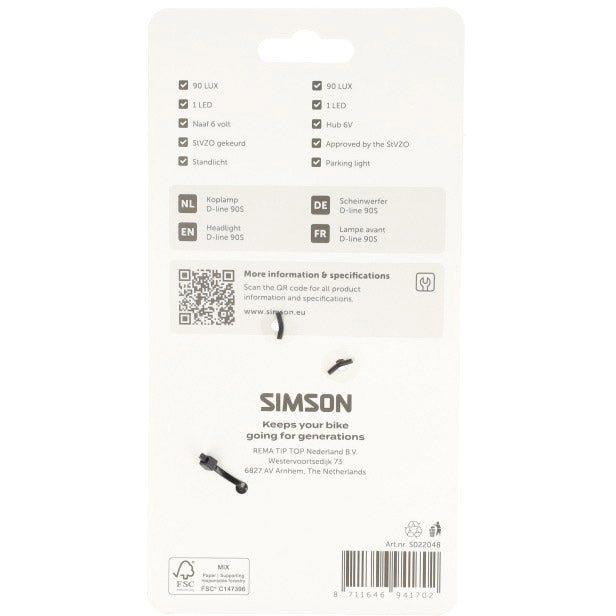 Simson koplamp aurora d-line 90s - dynamo