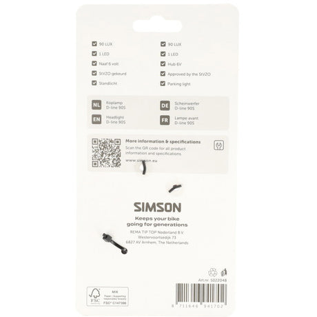 Simson koplamp aurora d-line 90s - dynamo