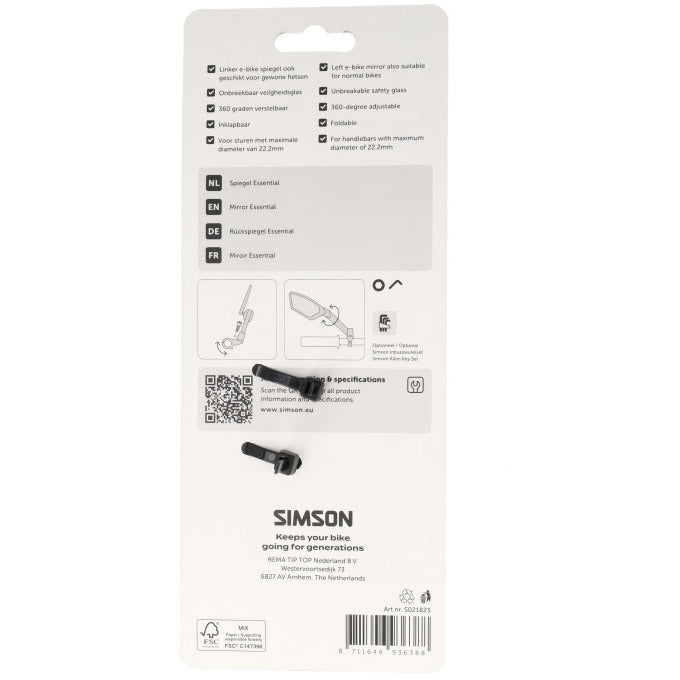 Simson-Spiegel unverzichtbar