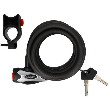 Simson spiraalkabelslot pro size xxl 12mm x 180cm
