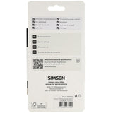 Simson trommelremkabelset compleet universeel rvs - zwart