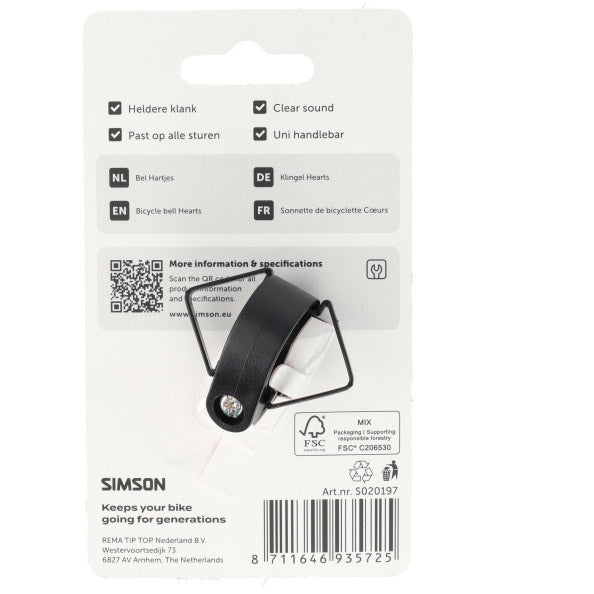 Simson Fahrradklingel Herzen