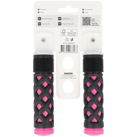 Simson handvatten kinder roze-zwart