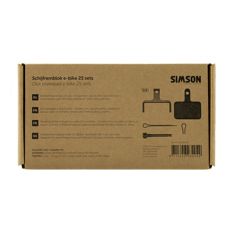 Rema tip top nederland b.v. simson schijfremblok e-bike (25st)