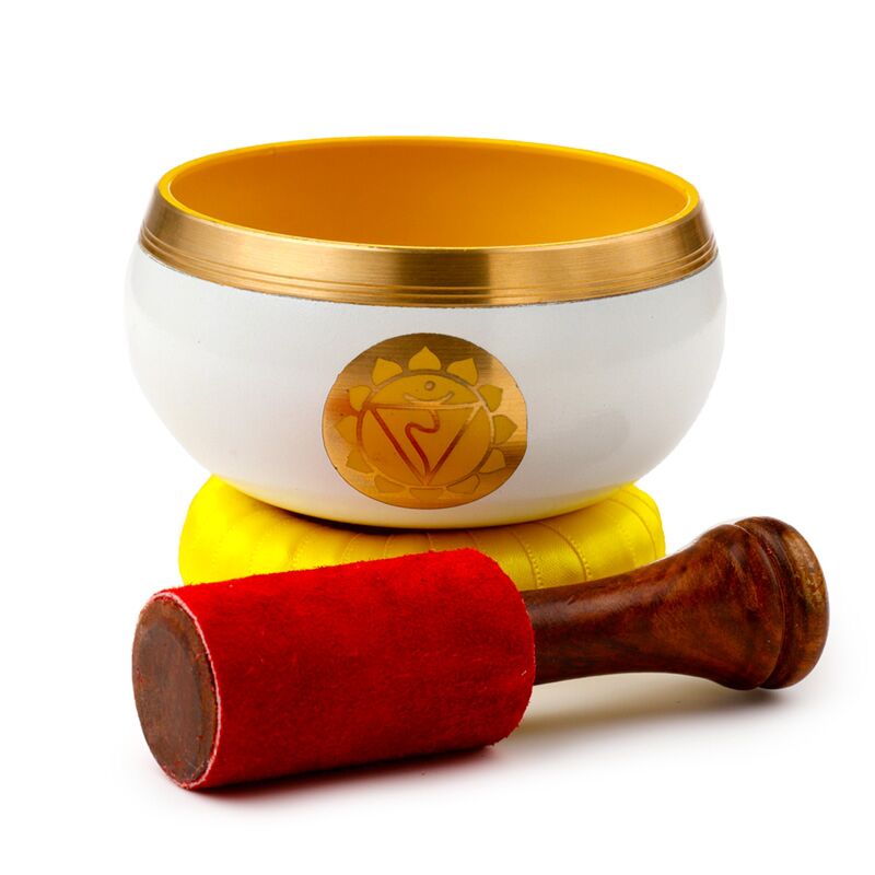 Gelbe Chakra-Klangschale