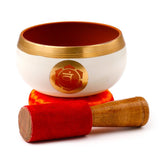 Orangefarbene Chakra-Klangschale