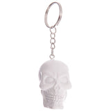 Schwarz-weißer Totenkopf-Schlüsselanhänger