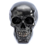 Metallisch schwarzes Totenkopf-Wohnaccessoire